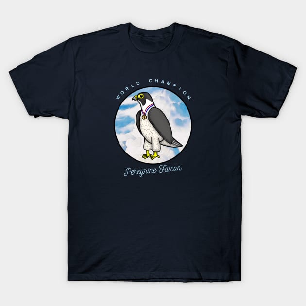 World Champion Peregrine Falcon T-Shirt by Aeriskate